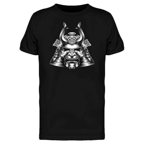 Samurai Warrior Helmet T-Shirt Men -Image by Shutterstock, Male 3X-Large