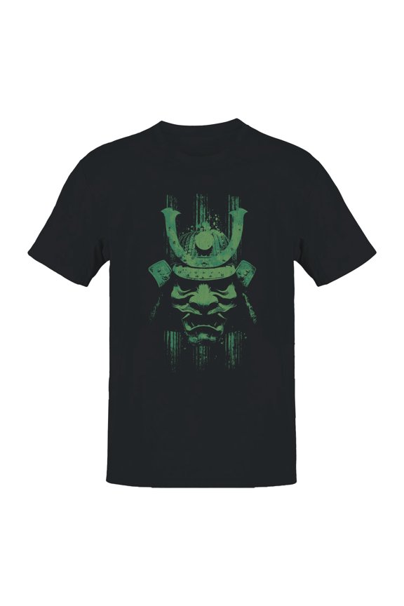 Samurai Warrior Mask Grunge Art Men's T-shirt