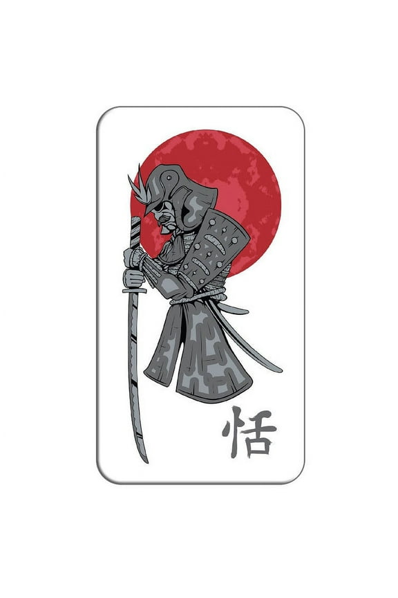 Samurai and Red Moon - Japanese Asian Sword Lapel Hat Pin Tie Tack