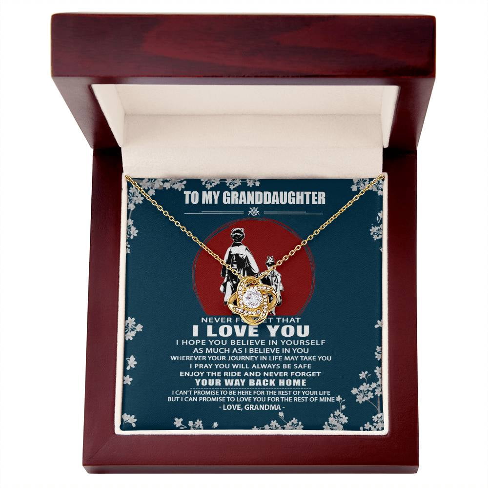 To My Beautiful Granddaughter | Interlocking Hearts Necklace | The Per