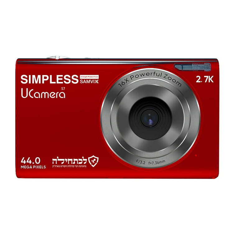 Samvix UCamera S7 Kosher 44MP Digital Camera with Video, No Wifi