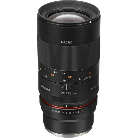Samyang 100mm F2.8 Full Frame Macro Lens for Sony E Mount Camera, Manual Focus
