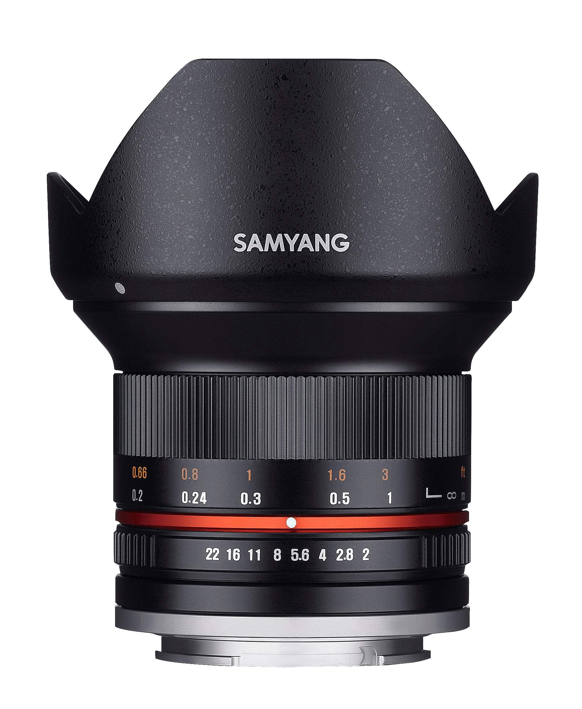 Samyang SY12M-MFT-BK 12 mm F2.0 Nano Coating System CS Camera Lens