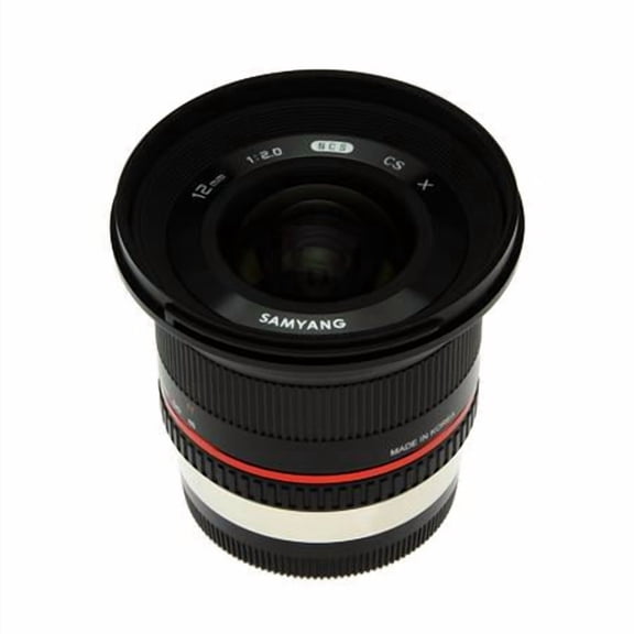 Samyang 12mm f/2.0 CS Lens for Fujifilm X, Black