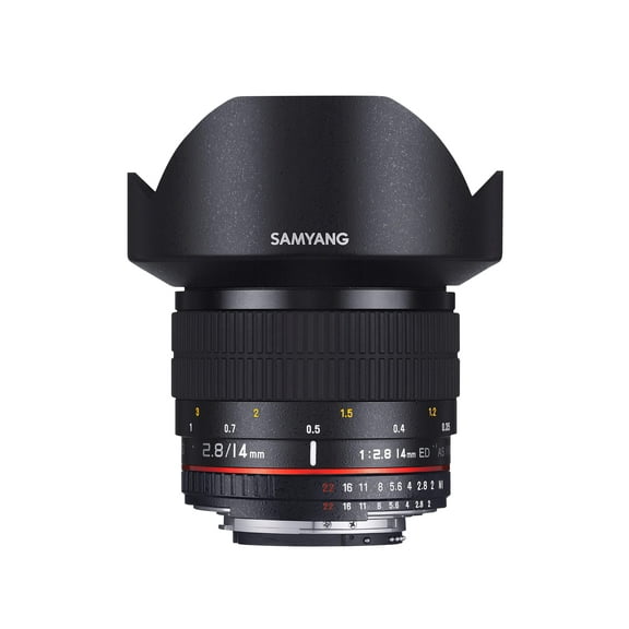 Samyang SY14M-FX 14 mm F2.8 ED Aspherical Internal Focusing Ultra Multi Coating Camera Lens for Fujifilm X Mount