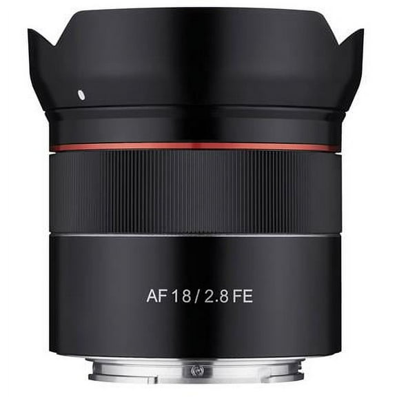 Samyang SYIO18AF-E Auto Focus 18 mm F2.8 FE Compact Wide Angle Camera Lens for Sony E