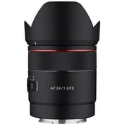 Samyang SYIO2418-E 24 mm F1.8 Auto Focus Full Frame Wide Angle Compact Camera Lens for Sony E