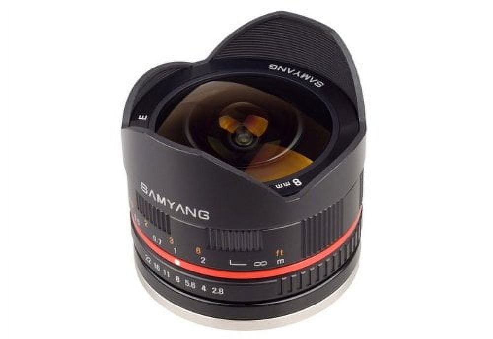 Samyang 8mm F2.8 UMC Fisheye II (Black) Lens for Sony E