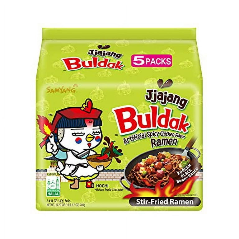  Samyang 2X Buldak (Korean) Hot Spicy Chicken Stir Fried Ramen  4.94 oz (Pack of 5) : Grocery & Gourmet Food