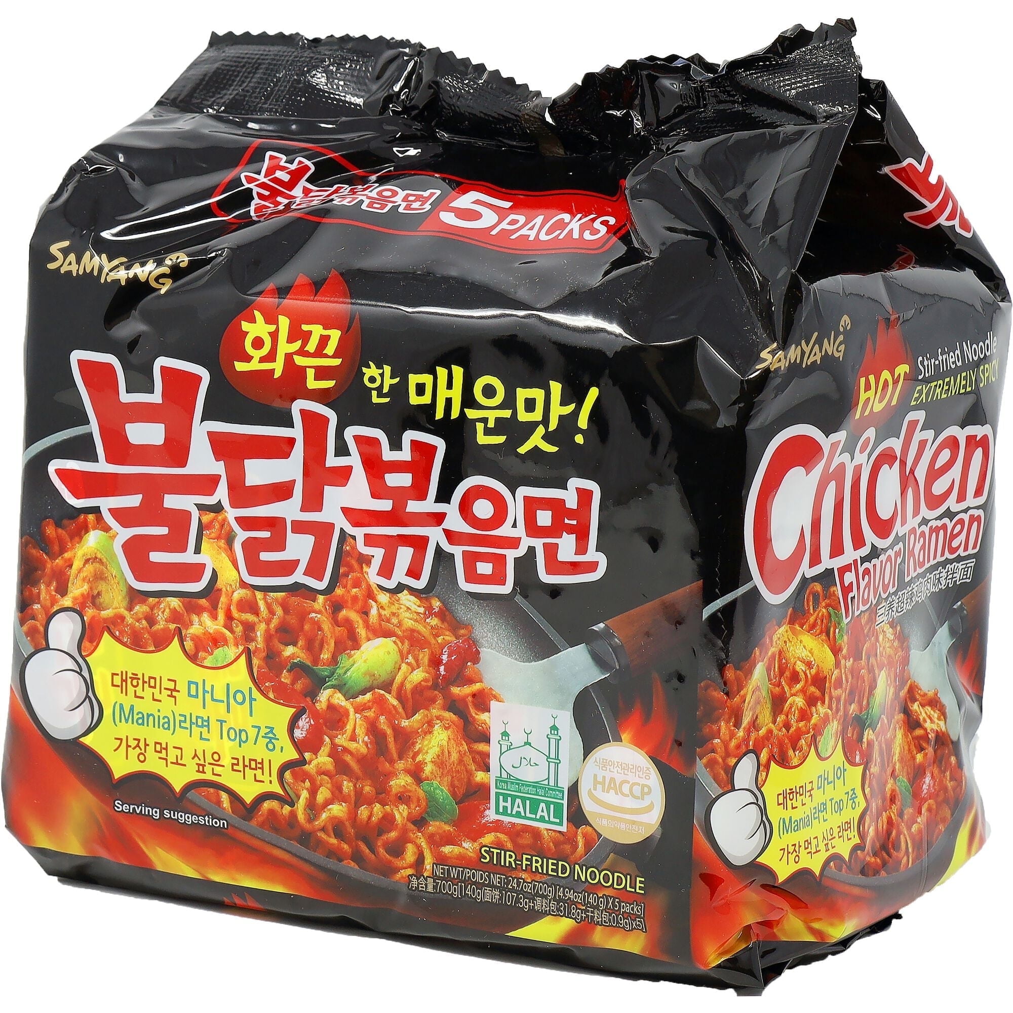 Samyang Buldak Hot Chicken Ramen Noodles 24.7 oz.