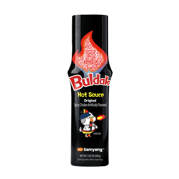 Samyang Buldak Original Spicy Chicken Hot Sauce, 7.05 oz Bottle