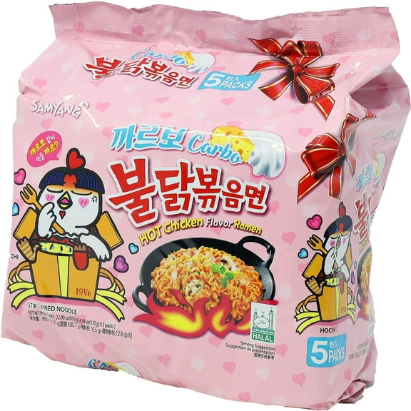 Samyang Carbonara Hot Chicken Ramen Noodles 22.9 oz. Pack of 3