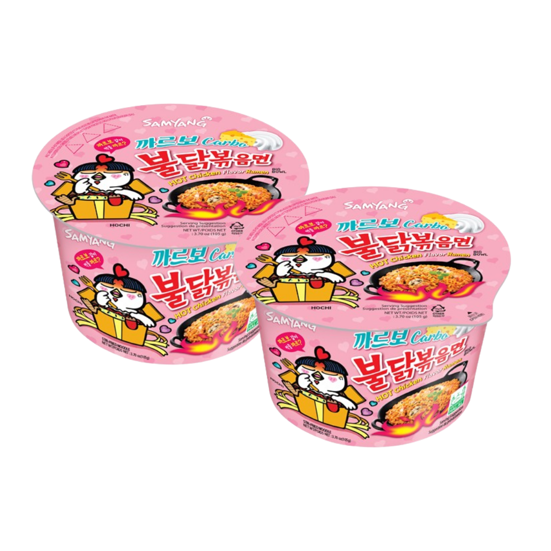 Samyang Hot Chicken Buldak Noodle Big Bowl 6 Flavors Combo