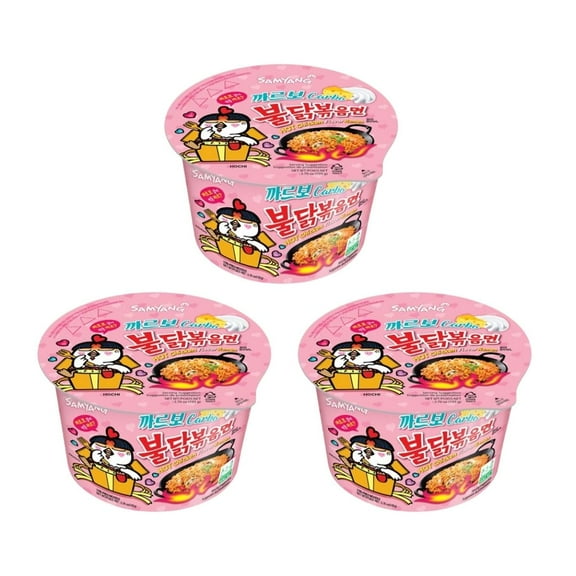 Samyang Hot Chicken Buldak Noodle Big Bowl 6 Flavors Combo