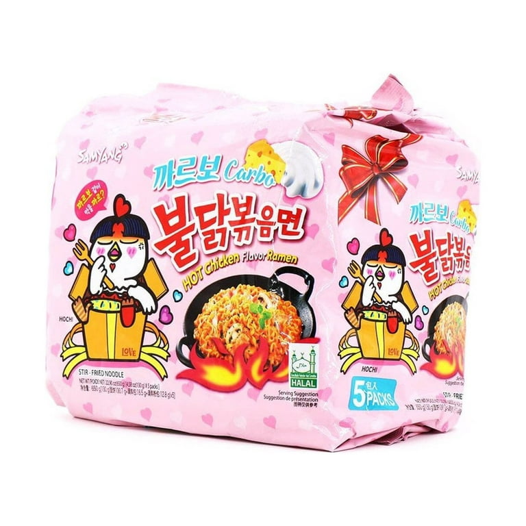 Samyang Hot Chicken Ramen Carbo Pack - Buldak Ramen (650g-5PK)