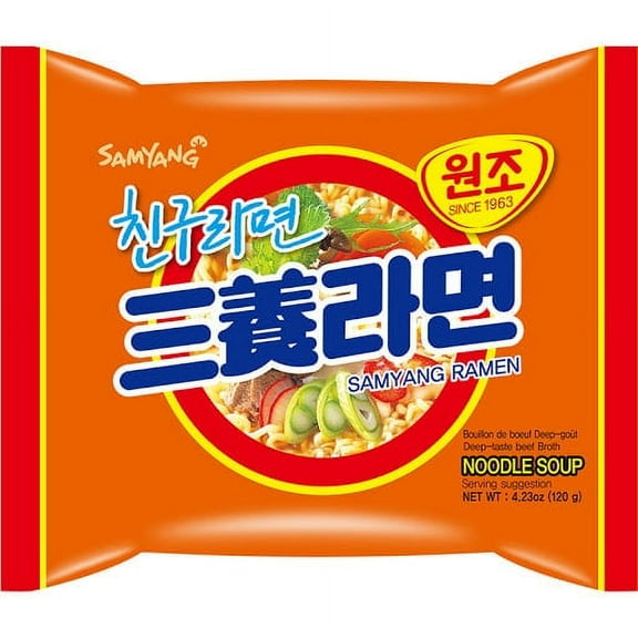 Samyang Ramen Instant Ramen Noodles (Original Flavor), 4.23 oz