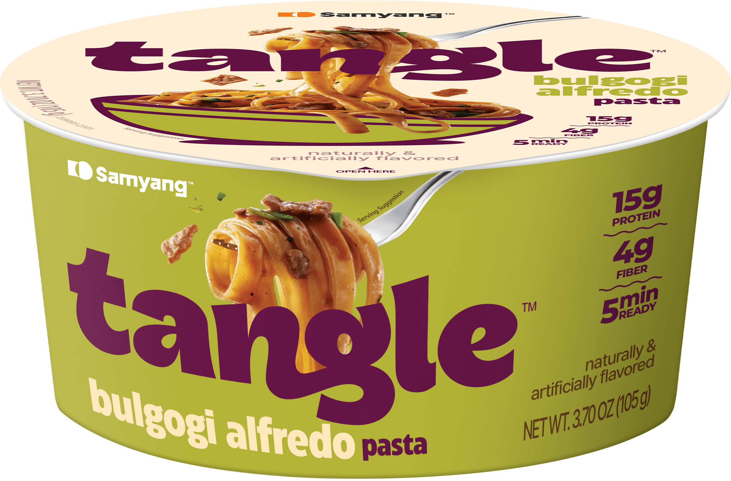 Samyang Tangle Bulgogi Alfredo Pasta Big Bowl