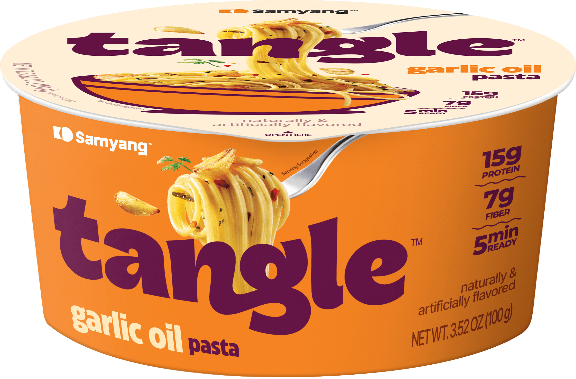 Samyang Tangle Garlic Oil Pasta Big Bowl