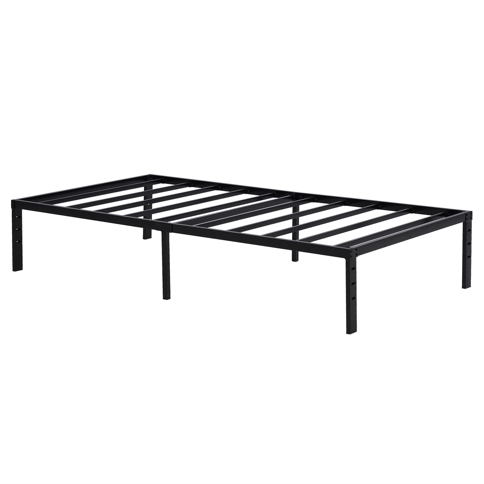SamyoHome 14 Inch Twin Size Metal Platform Bed Frame / Steel Slat Support / No Box Spring Needed