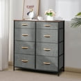 thumbnail image 1 of SamyoHome 5 Tier Fabric Storage Table Organizer Display Dresser Tower with 8 Drawers, 1 of 6