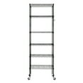 SamyoHome 6 Tier Shelves Wire Shelving Rack, Adjustable Storage Rack