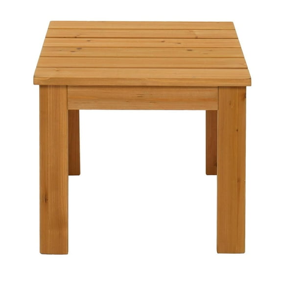 SamyoHome Outdoor Wooden Square Side End Table, Original