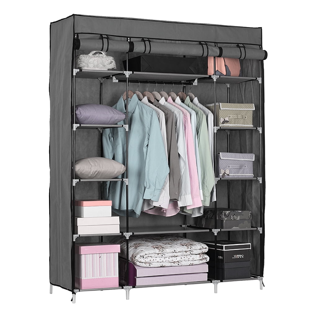 FCH 8-Cube Wardrobe Portable buy Closets, White