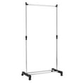 thumbnail image 1 of SamyoHome Portable Rolling Clothes Rack Hanger Shelf Garment Bar Adjustable Heavy Duty, 1 of 13
