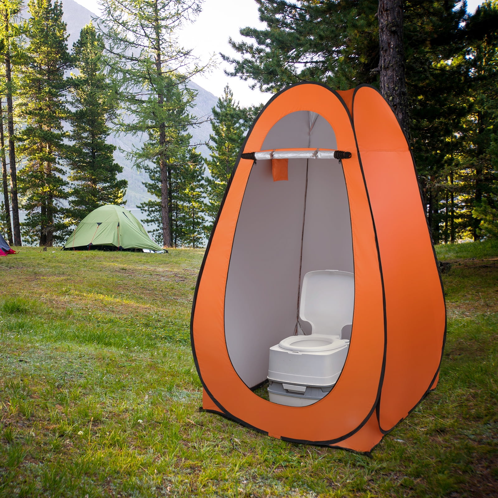 SamyoHome Single Person Camping Tent Oxford Fabric, Orange