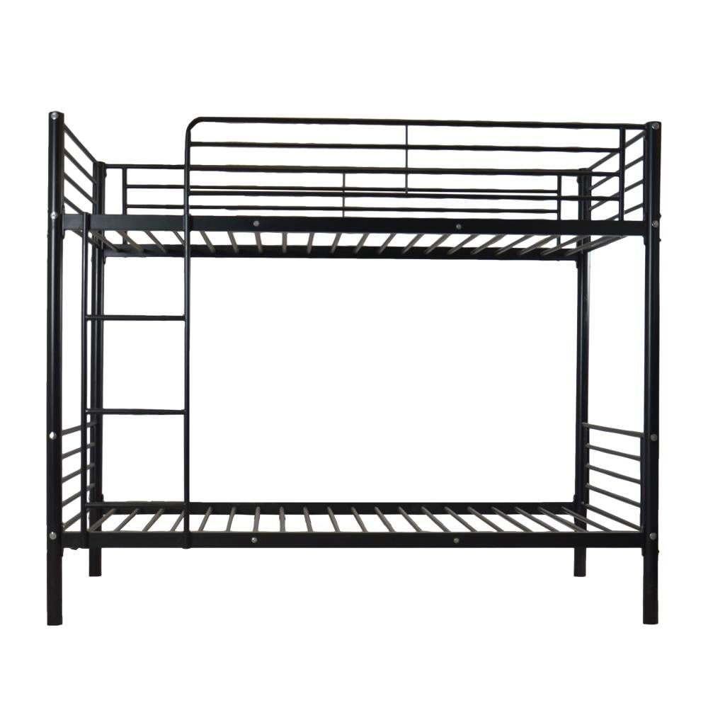 SamyoHome Twin Over Twin Metal Bunk Bed,Sturdy Frame with Metal Slats ...