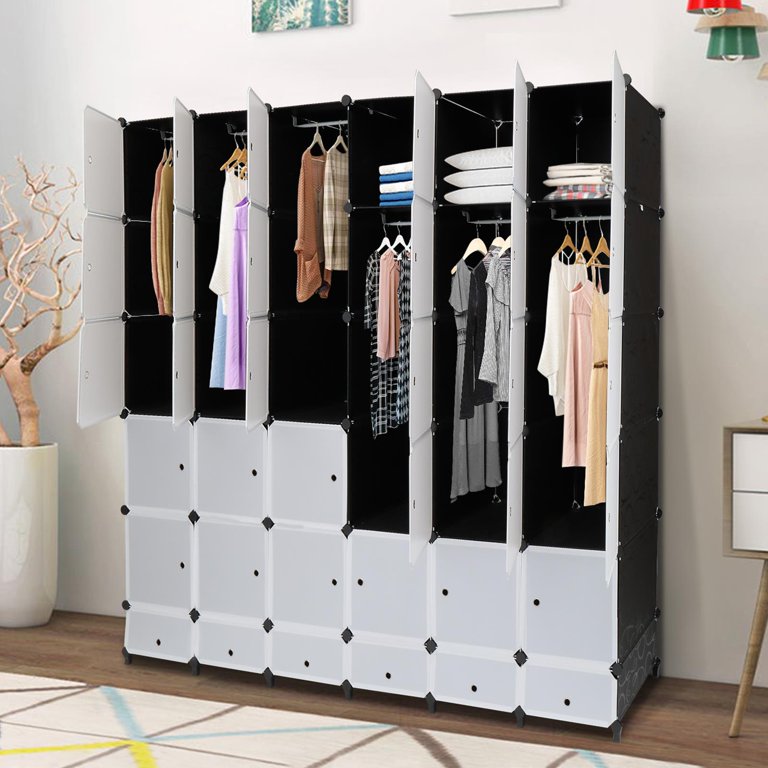 Portable Bedroom Wardrobe Closet System Clothes Home Organizers