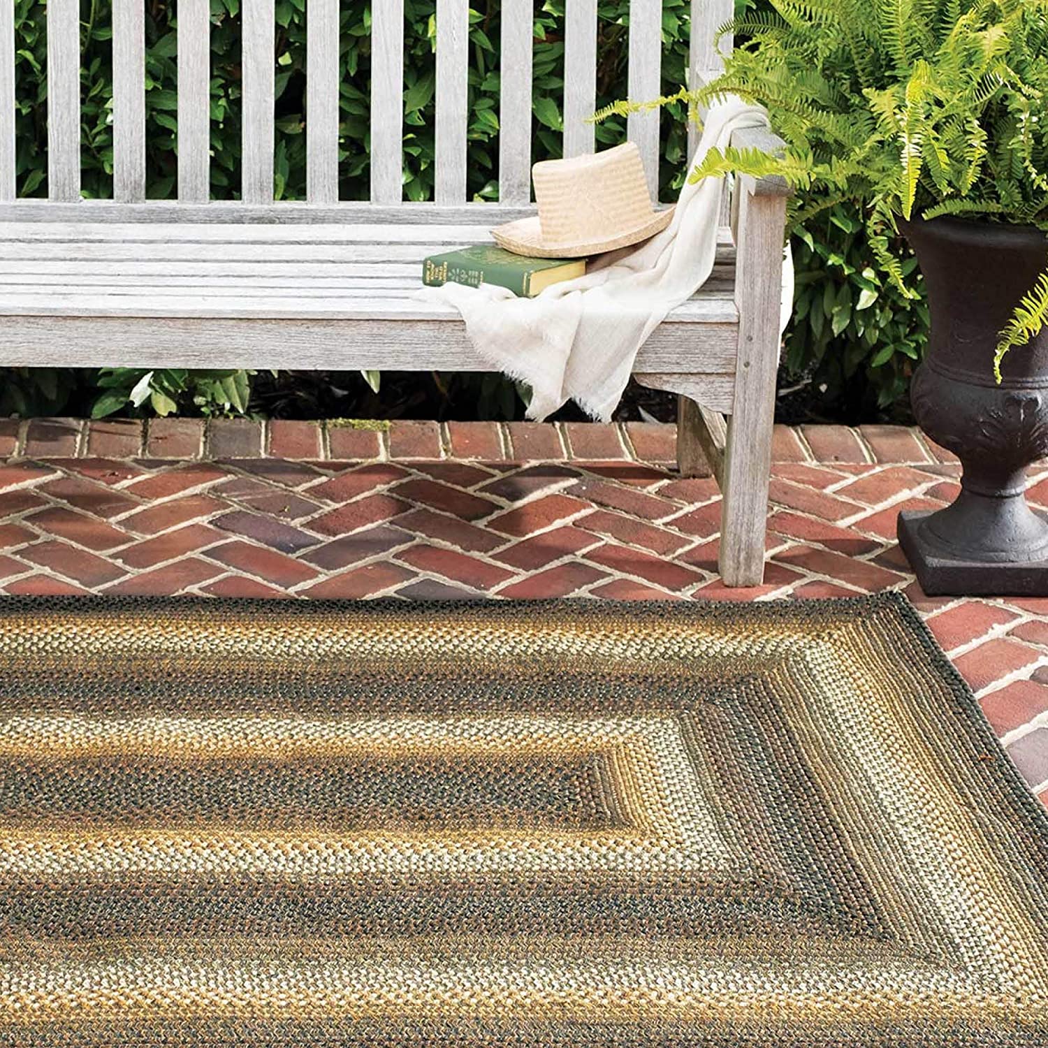 San Antonio Pure Comfort Braided Area Rug 4 x 6‘ Rectangular Multi