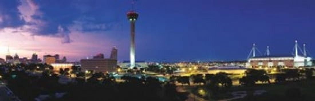 San Antonio Skyscrapers Texas Canvas Art - Panoramic Images (38 x 12)