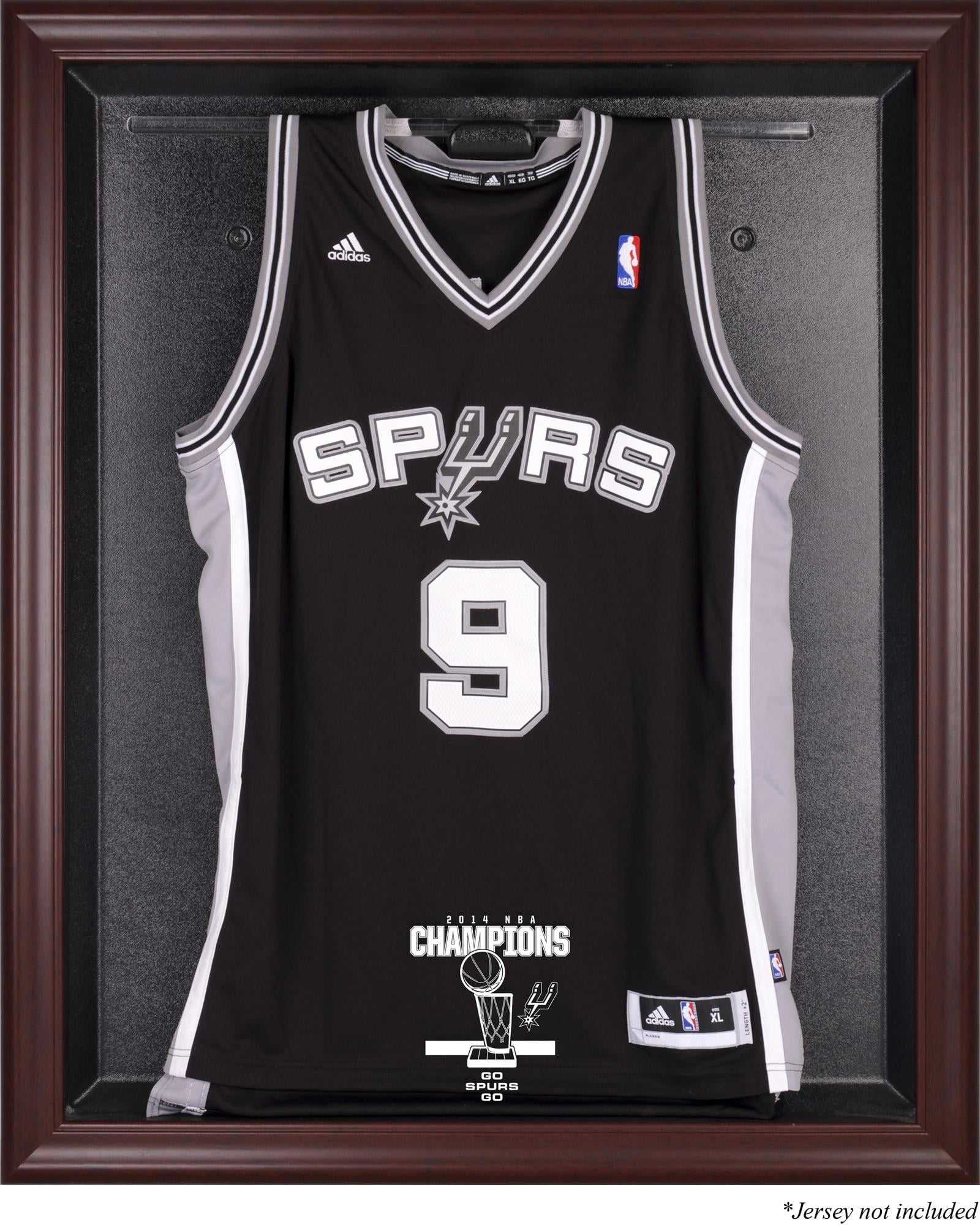 San Antonio Spurs 2014 NBA Champions Mahogany Framed Logo Jersey Case