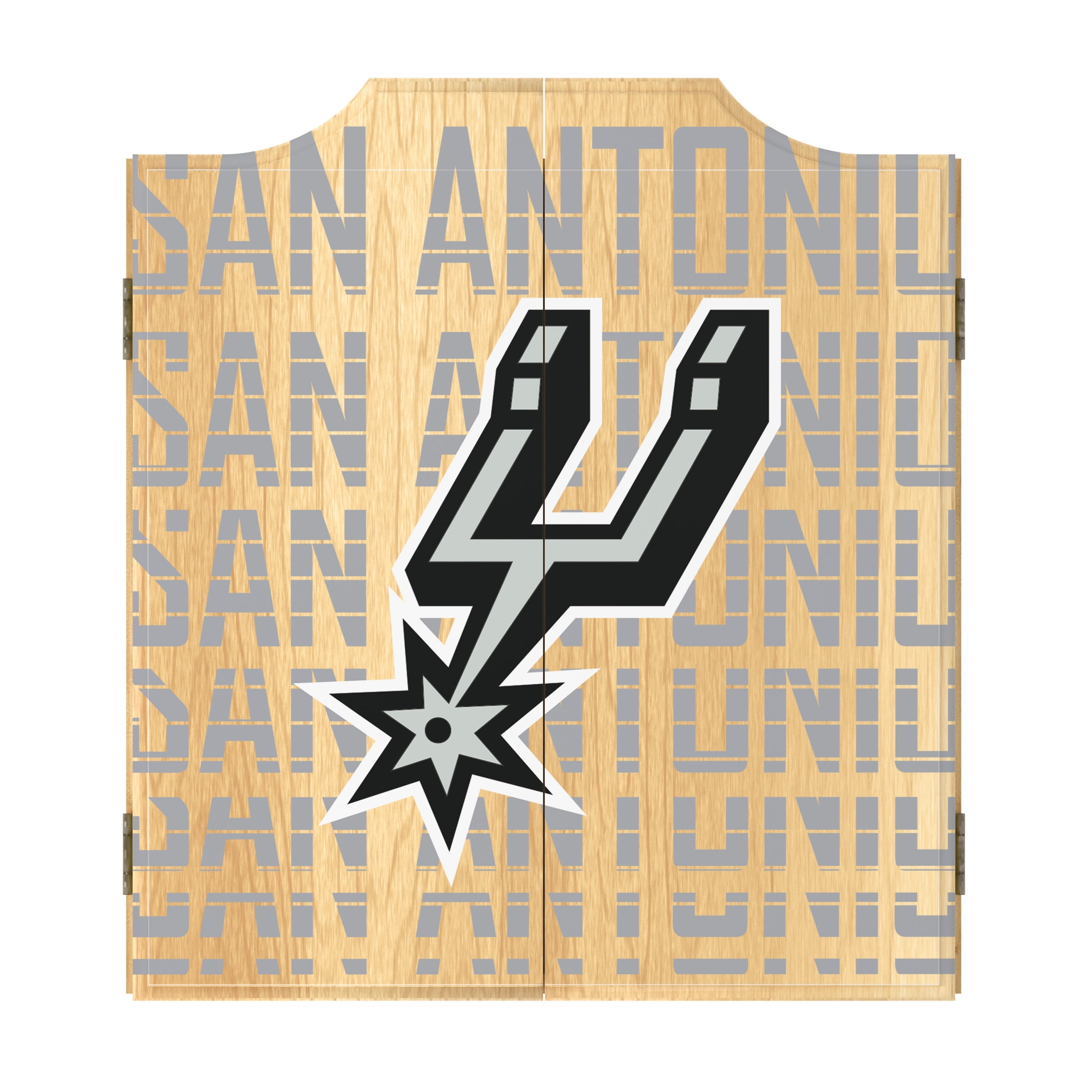 San Antonio Spurs City Dart Board Set with 6 Steel Tip Darts
