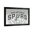thumbnail image 1 of San Antonio Spurs Fade Ready-To-Hang Black Framed Wall Mirror, 1 of 4