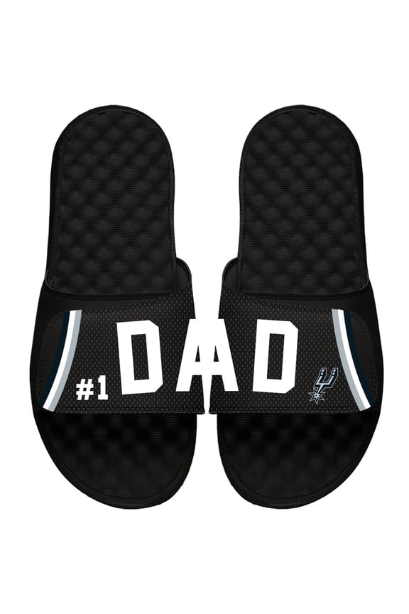 San Antonio Spurs ISlide Dad Slide Sandals - Black