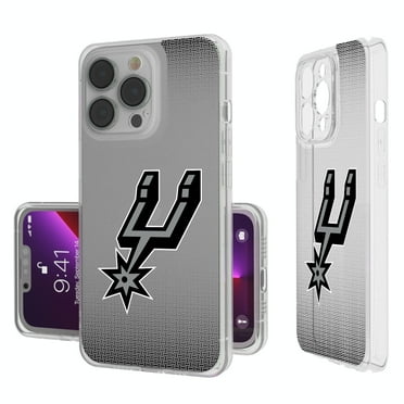 San Antonio Spurs Linen Logo iPhone Clear Case