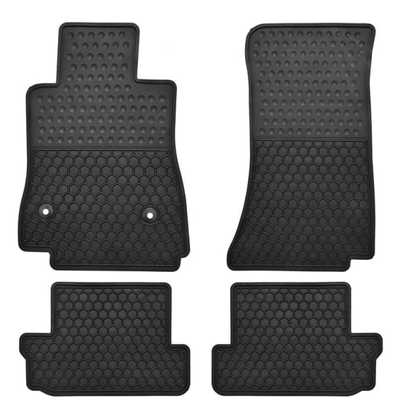 San Auto Car Floor Mats Custom Fit for Chevrolet Chevy Camaro 2016-2024 Rubber Black Car Floor Liners All Weather Protection Heavy Duty Odorless