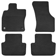 San Auto Car Floor Mats Custom Fit for Volkswagen VW Jetta 2019-2024 Rubber Black Car Floor Liners All Weather Season Protection Heavy Duty Odorless