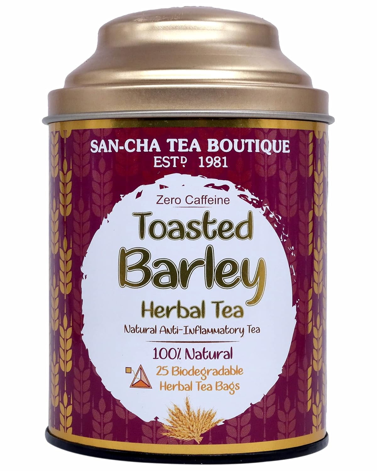 Toasted Tea San-Cha Toasted Barley Herbal Tea - 25 Biodegradable Herbal Tea Bags ...
