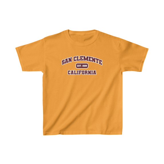 San Clemente Ca California Moving Trip Kids Shirt Gift Boys Girls Youth Tee