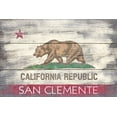 thumbnail image 1 of San Clemente, California, Rustic California State Flag (12x18 Wall Art Poster, Room Decor), 1 of 3