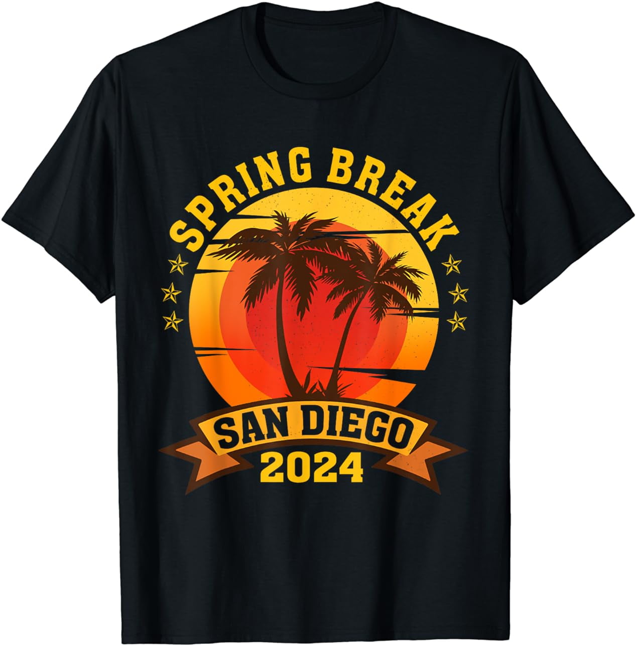 San Diego 2024 Spring Break Family School Vacation Retro Cotton TShirt