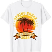 San Diego 2024 Spring Break Family School Vacation Retro T-Shirt