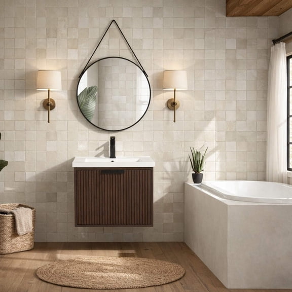 San Diego 24" Bathroom Vanity Walnut