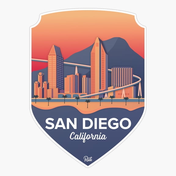 San Diego Badge Sticker