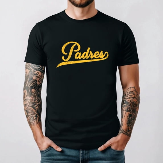 San Diego Baseball Fan Vintage Style Retro Game Day Graphic T-shirt, up to size 5XL.
