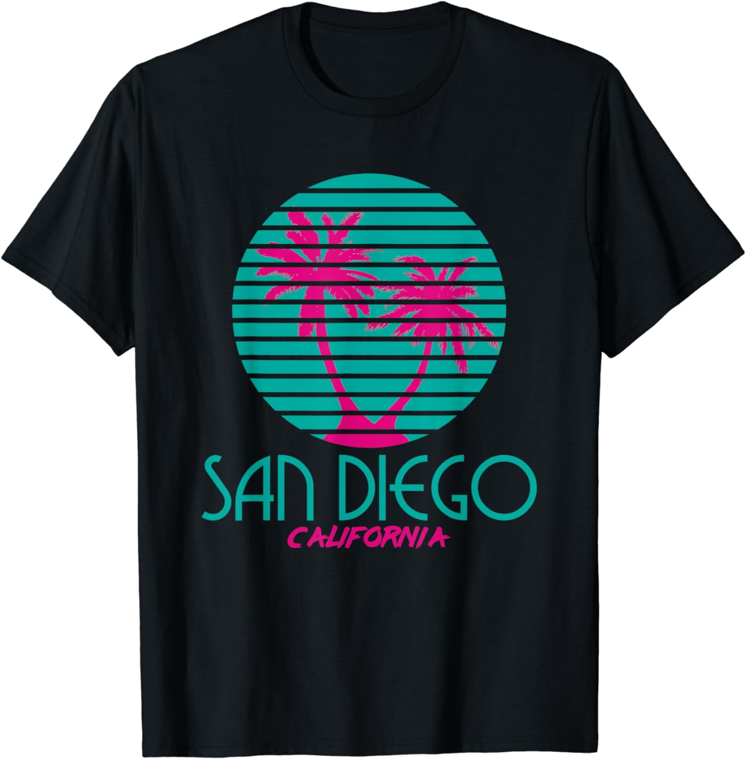 San Diego Ca T Shirt Palm Trees California Souvenir