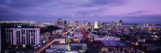 San Diego CA USA Canvas Art - Panoramic Images (36 x 12)